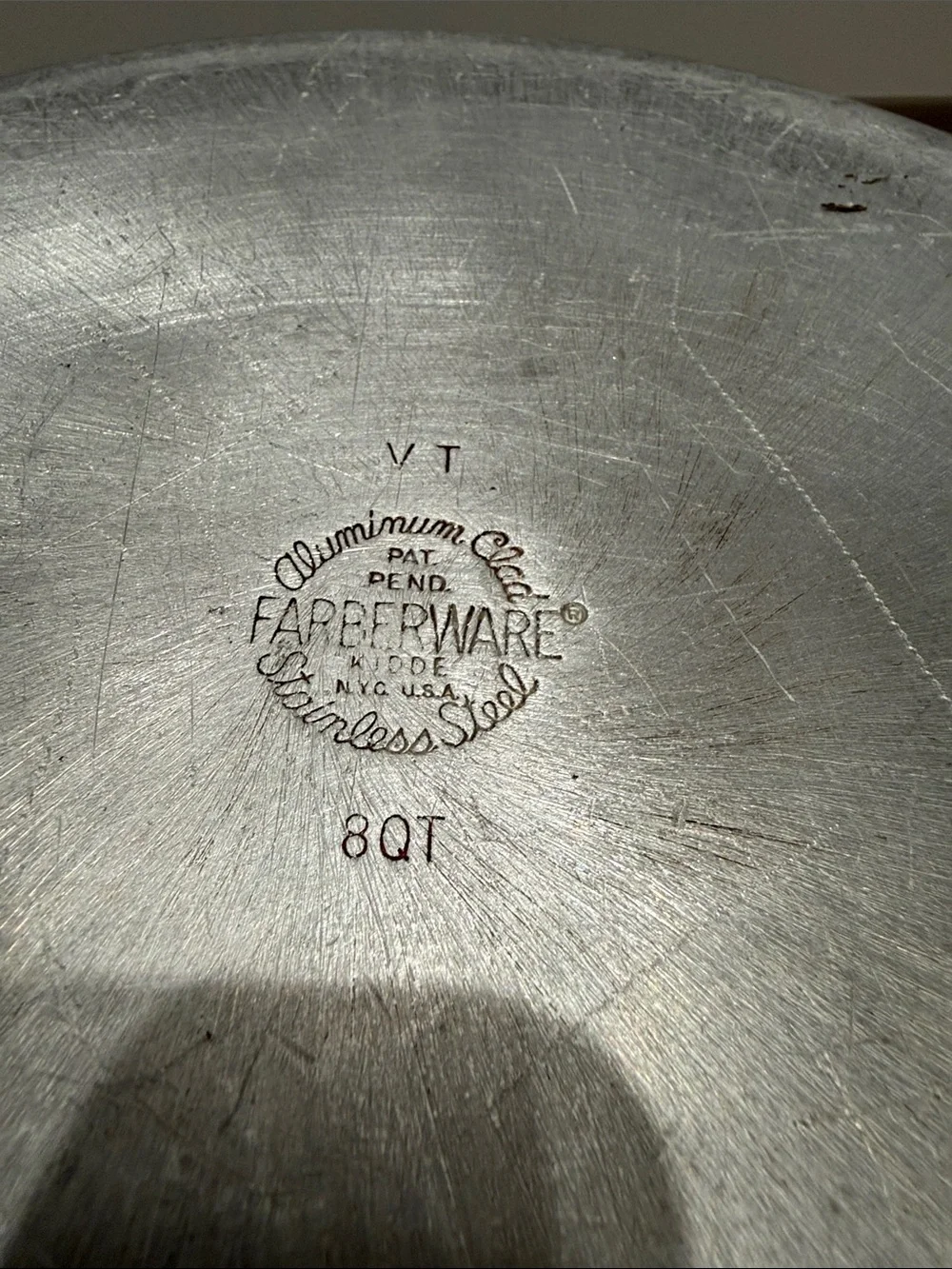 Farberware Stainless Steel Stock Pot with Black Handles - Silver no lid.